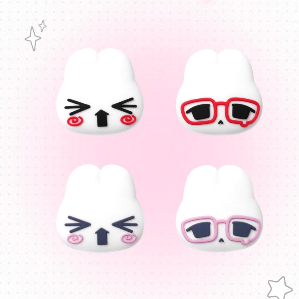 GEEKSHARE NS2 Switch 2 Joystick Thumb Grip Caps Silicone Cover Cute Rabbit Anti-Slip Controller Accessories Game Console - Image 7