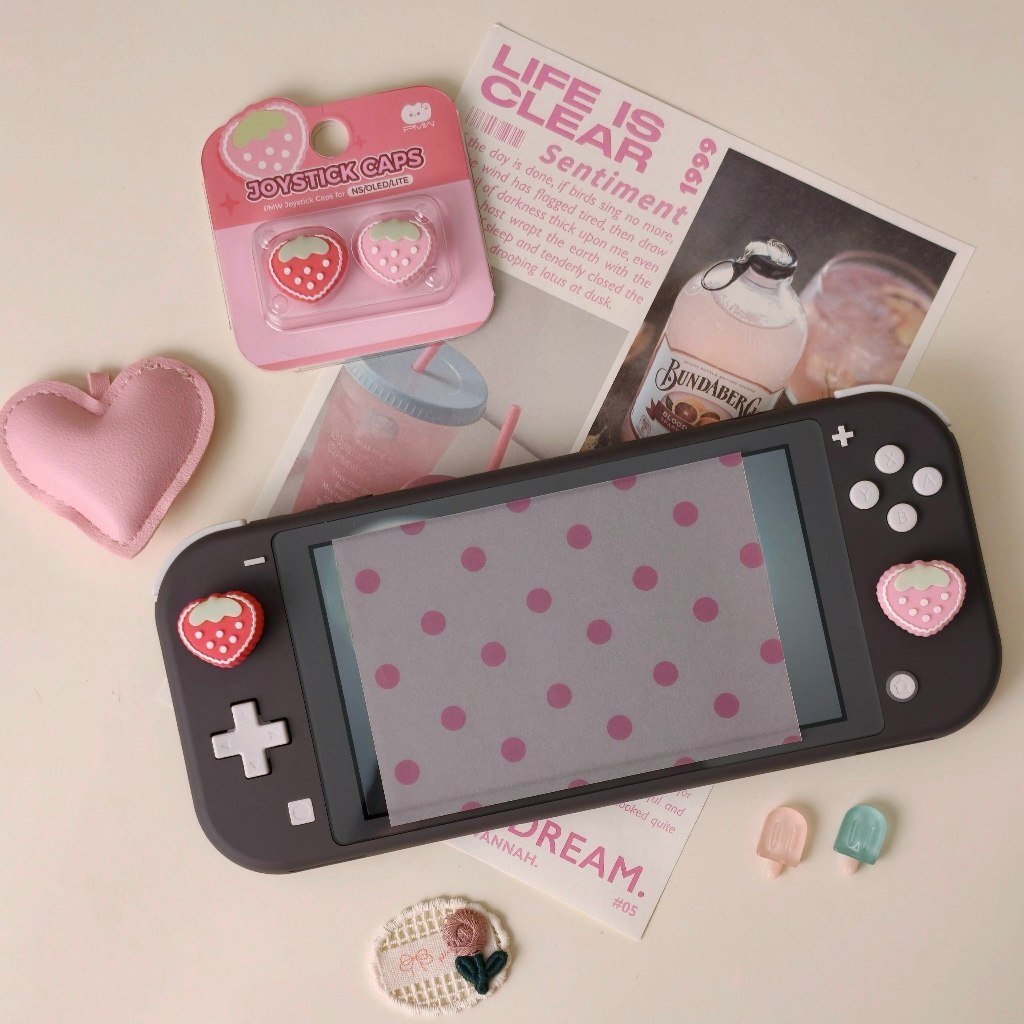 Nintendo Switch Strawberry Grass Joystick Caps for NS2/NS/OLED/Lite 2pcs Cute Mint Chocolate Thumb Grip Caps - Image 5