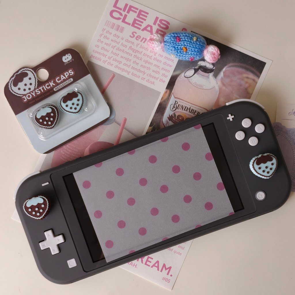 Nintendo Switch Strawberry Grass Joystick Caps for NS2/NS/OLED/Lite 2pcs Cute Mint Chocolate Thumb Grip Caps - Image 4