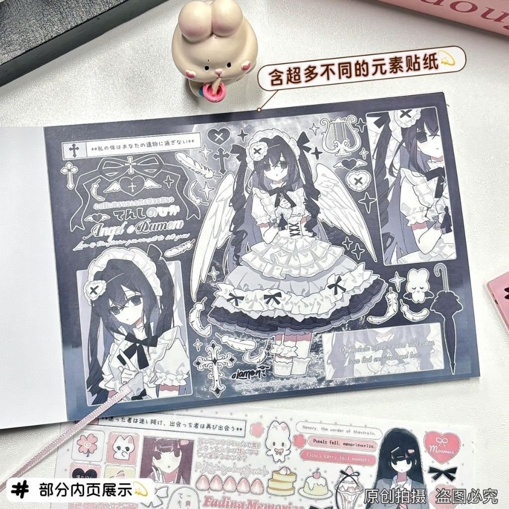 Kawaii Cute Sticker Book DIY Decorative Stickers Japanese Aesthetic for Journal Planner Scrapbook - Image 4