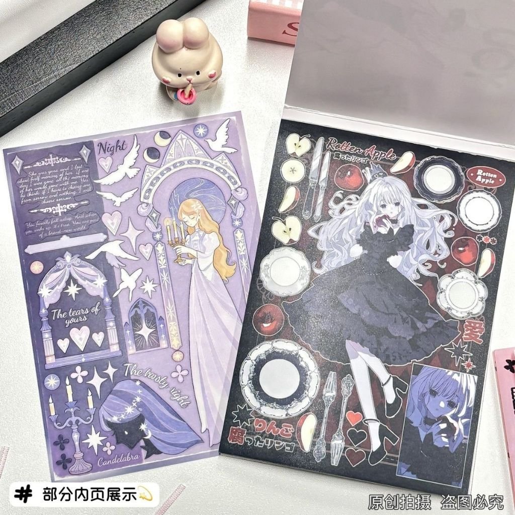 Kawaii Cute Sticker Book DIY Decorative Stickers Japanese Aesthetic for Journal Planner Scrapbook - Image 3