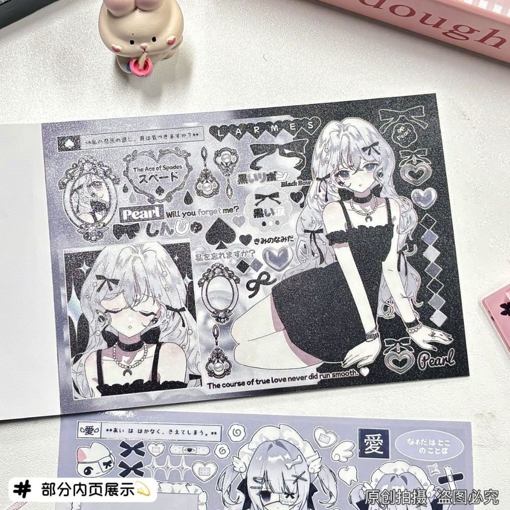 Kawaii Cute Sticker Book DIY Decorative Stickers Japanese Aesthetic for Journal Planner Scrapbook - Image 6