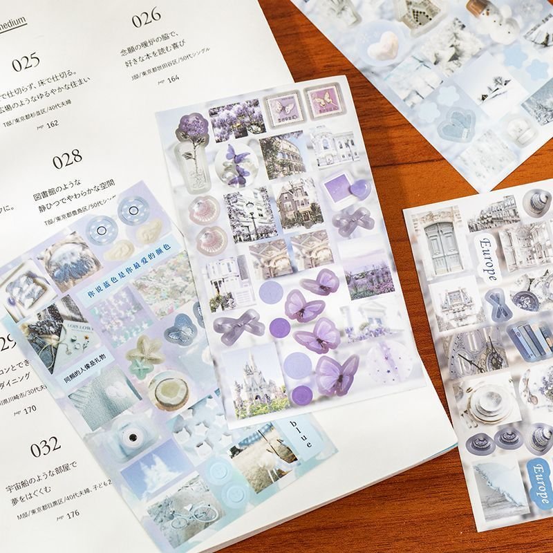Retro Aesthetic Sticker Book Borderless DIY Decorative Stickers for Diary Planner Journal Phone Case - Image 5