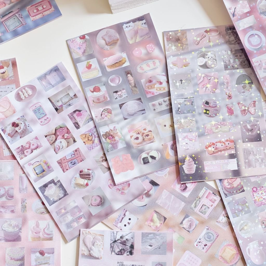 Little Deco Vanilla Souvenir Series Sticker Book Vintage Food Theme Cut Film Stickers for Journal DIY - Image 6