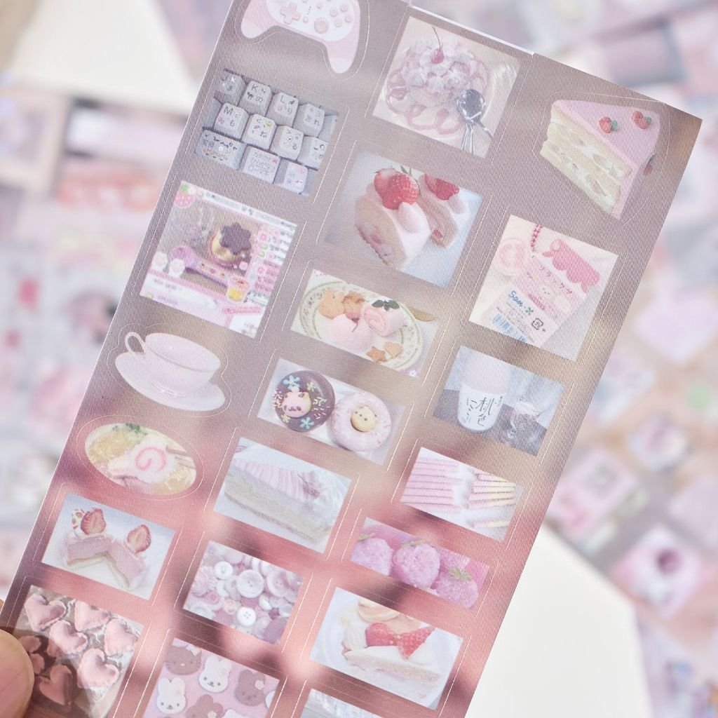 Little Deco Vanilla Souvenir Series Sticker Book Vintage Food Theme Cut Film Stickers for Journal DIY - Image 7