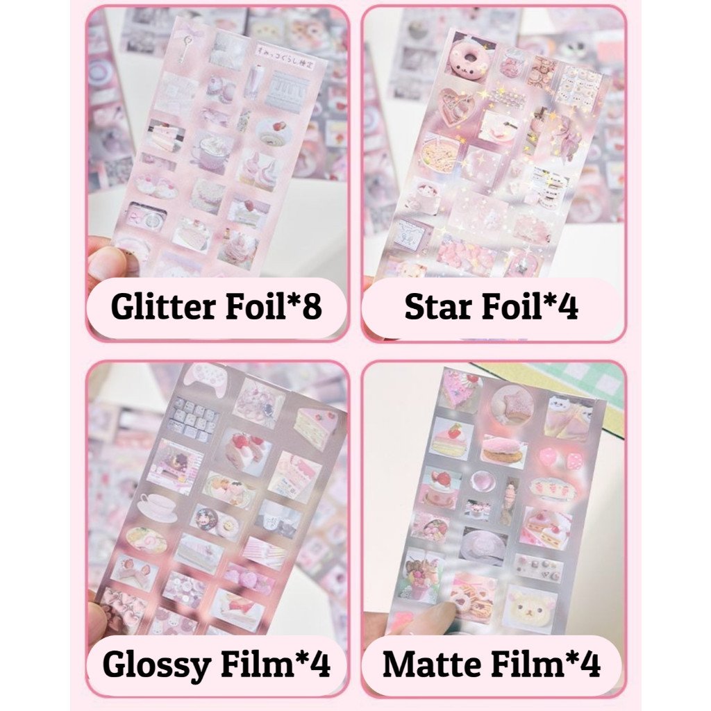Little Deco Vanilla Souvenir Series Sticker Book Vintage Food Theme Cut Film Stickers for Journal DIY - Image 2