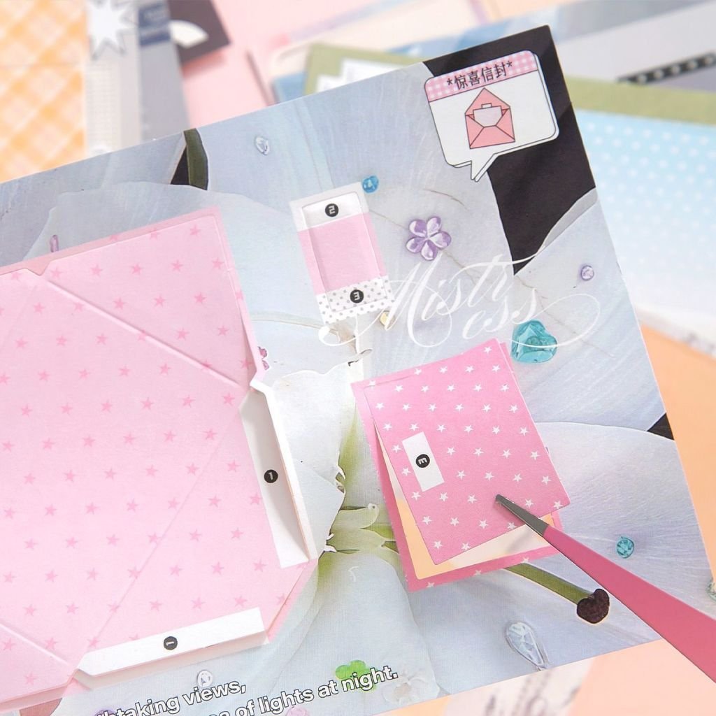 Interactive Journal Elements DIY Interactive Pop-Up Card Mechanism Craft Supplies for Scrapbook & Journal - Image 6