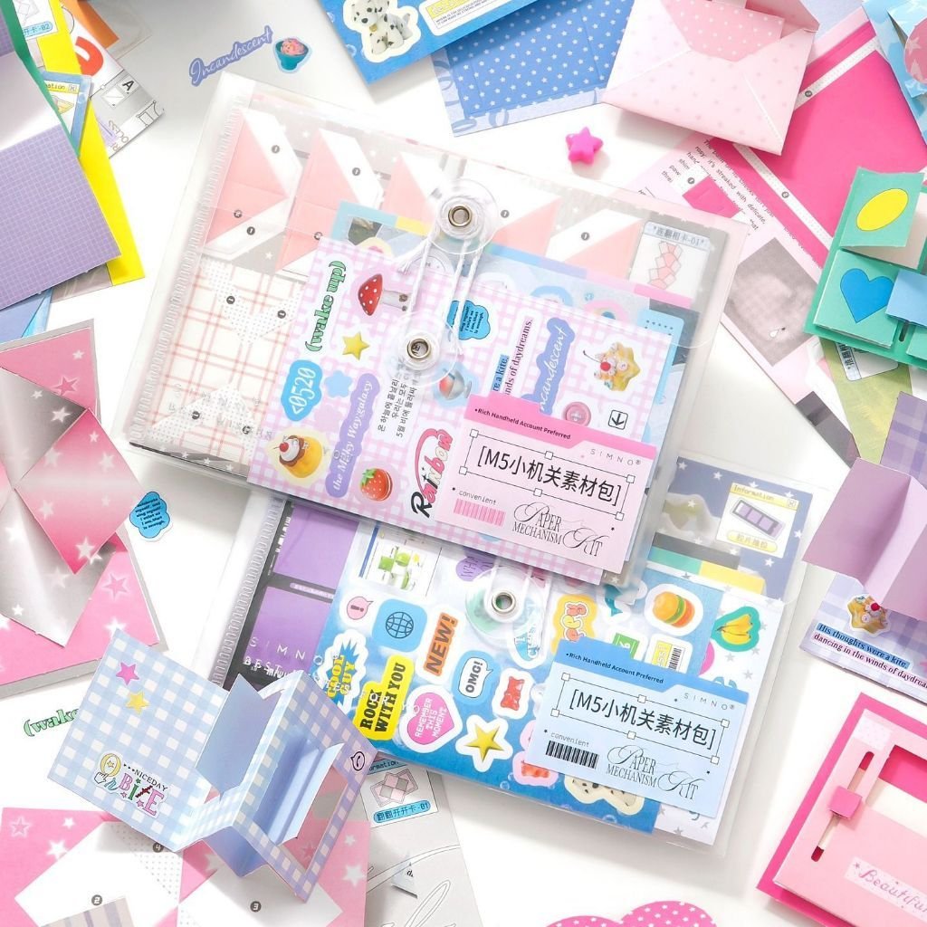 Interactive Journal Elements DIY Interactive Pop-Up Card Mechanism Craft Supplies for Scrapbook & Journal - Image 2
