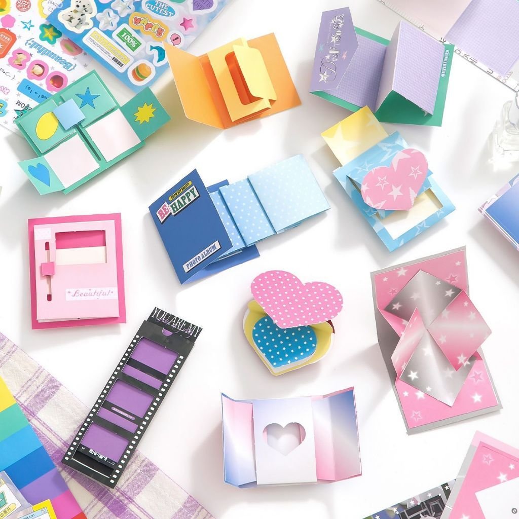 Interactive Journal Elements DIY Interactive Pop-Up Card Mechanism Craft Supplies for Scrapbook & Journal