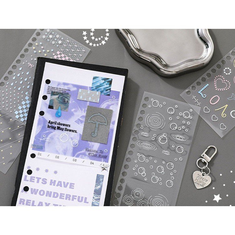 PET Lace Sticker Book Balletcore Style Decorative Stickers for Scrapbook Journal DIY - Image 6