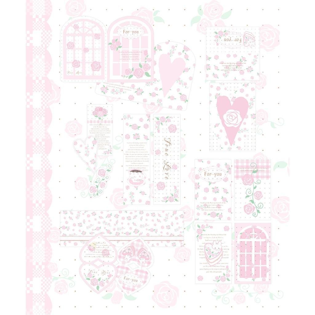 Rosy Bunny Sealing Sticker Greeting Card Set Packaging Material DIY Decoration - Image 5