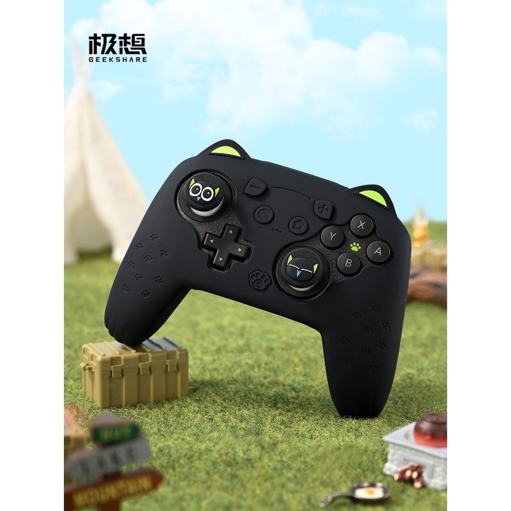 Geekshare Official Luo Xiaohei Collaboration Silicone Protective Case for Nintendo Switch 2 Pro Controller Full Coverage