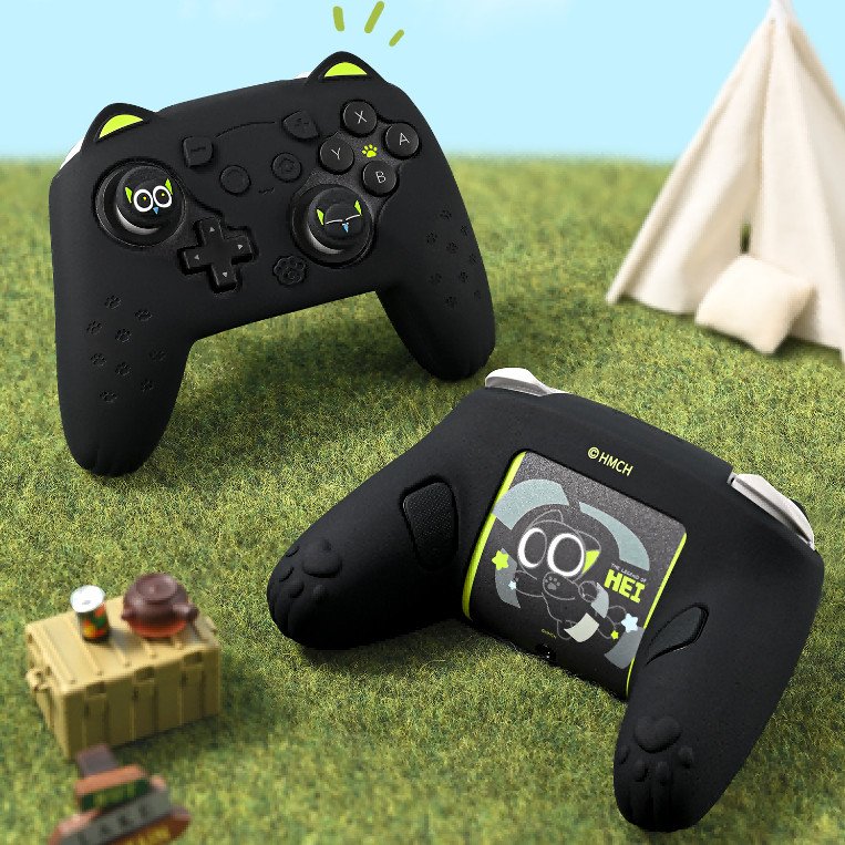 Geekshare Official Luo Xiaohei Collaboration Silicone Protective Case for Nintendo Switch 2 Pro Controller Full Coverage - Image 2