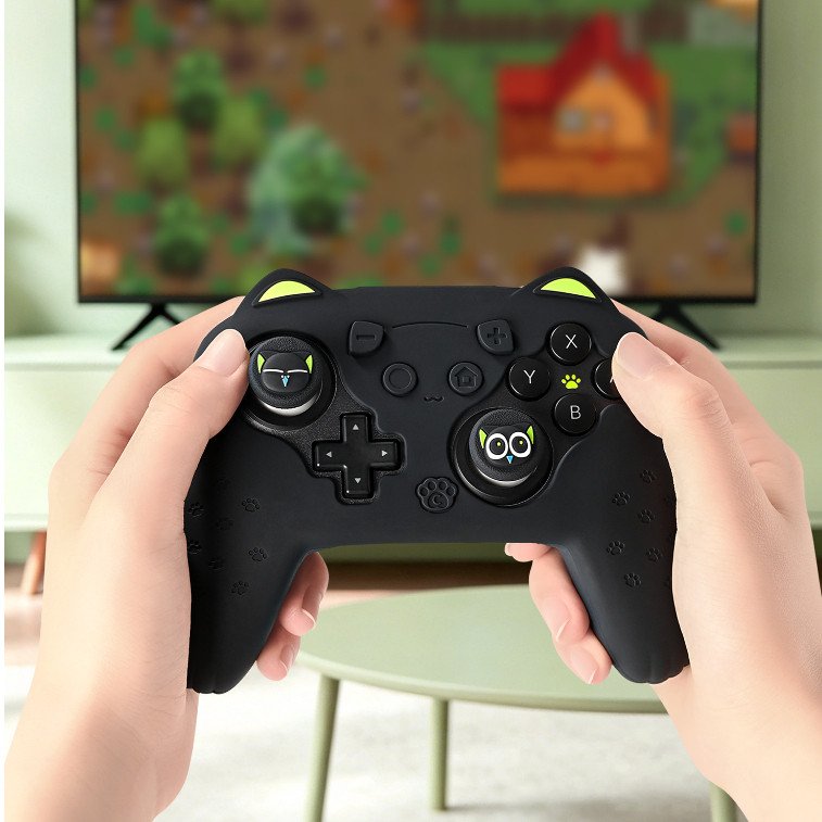 Geekshare Official Luo Xiaohei Collaboration Silicone Protective Case for Nintendo Switch 2 Pro Controller Full Coverage - Image 3