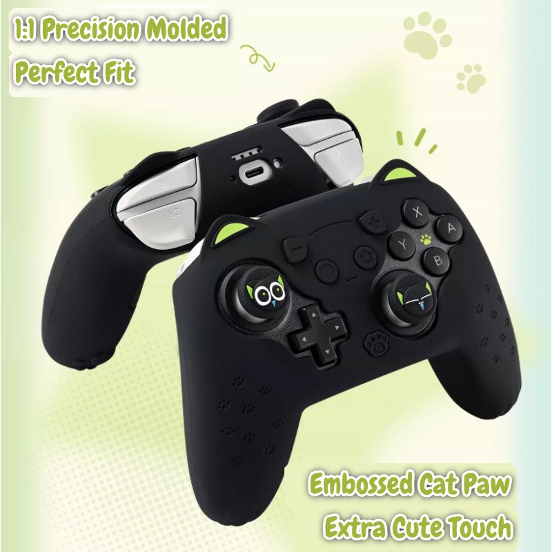 Geekshare Official Luo Xiaohei Collaboration Silicone Protective Case for Nintendo Switch 2 Pro Controller Full Coverage - Image 7