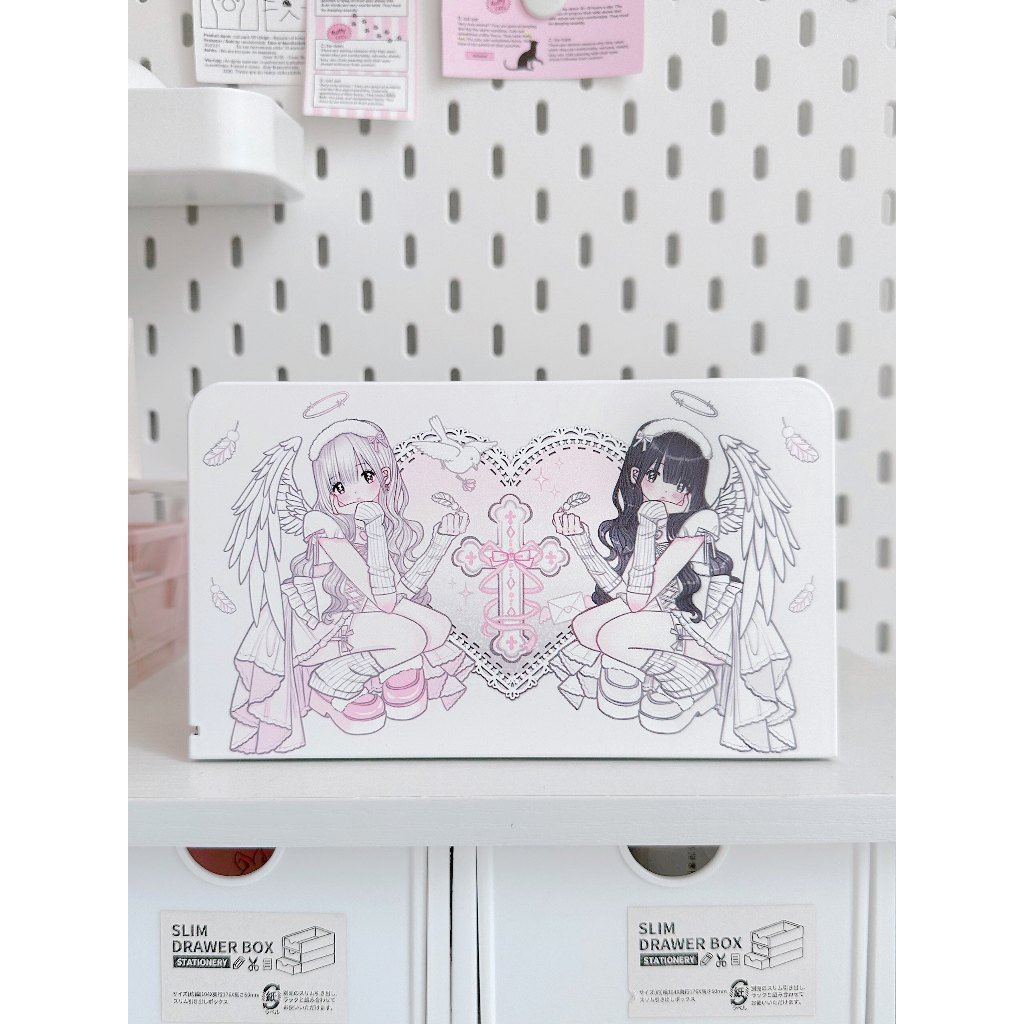 Cute Twin Angel Girl Nintendo Switch 2 CaseSoft TPU Protective Cover with Ergonomic Grip Carrying Case - Image 5
