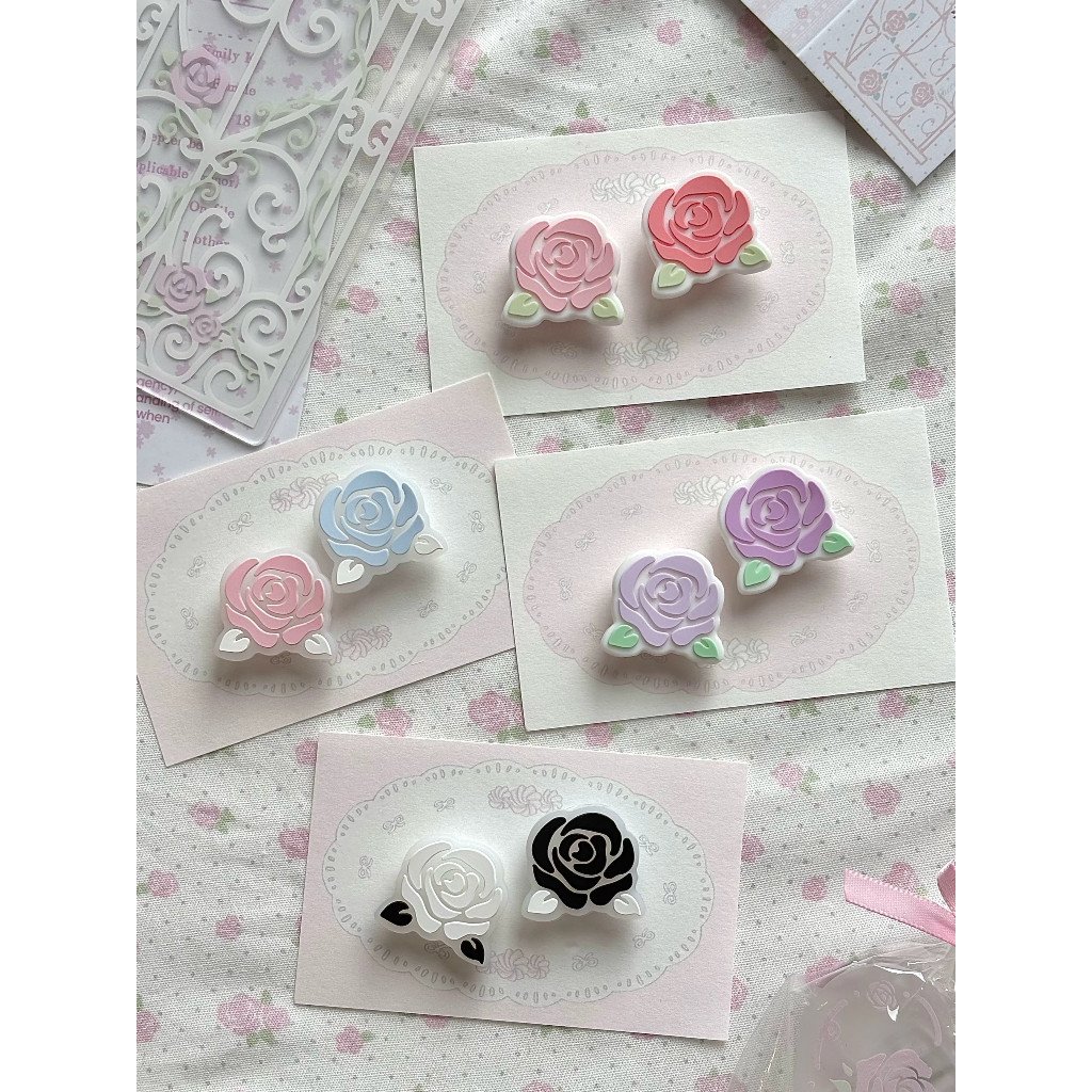 Misty Rose Silicone Thumb Grips for Nintendo Switch Cute Pink Anti-Slip Joystick Caps for NS Console - Image 6