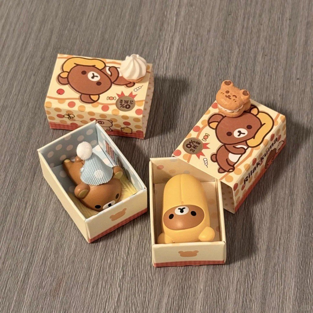 Rilakkuma Candy Box Series Blind Box Authentic Cute Cartoon Collectible Toy, Creative Gift for Friends