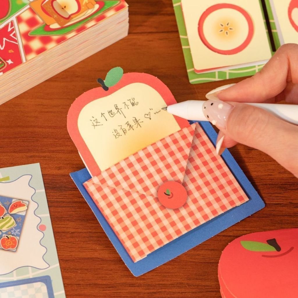 Apple DIY Paper Craft Book Interactive Mechanism Collection Vintage 3D Pop Up Book No Cutting Origami Scrapbook Decoration Creative Gift - Image 3