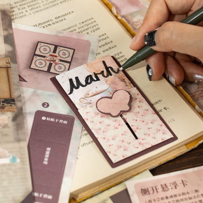 Time Travel Vintage DIY Craft Interactive Mechanism Collection Book Journal 3D Pop Up Book - Image 5