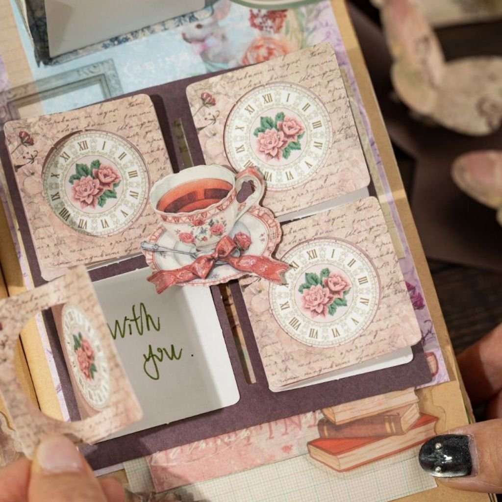 Time Travel Vintage DIY Craft Interactive Mechanism Collection Book Journal 3D Pop Up Book - Image 7