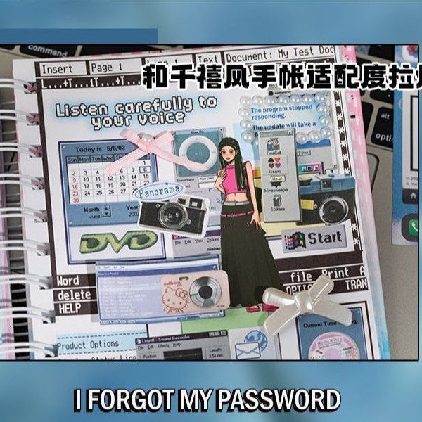 Y2K Retro Pop Sticker Book Memo Stickers Vintage Series DIY Journaling Scrapbook Stationery for Students - Image 8