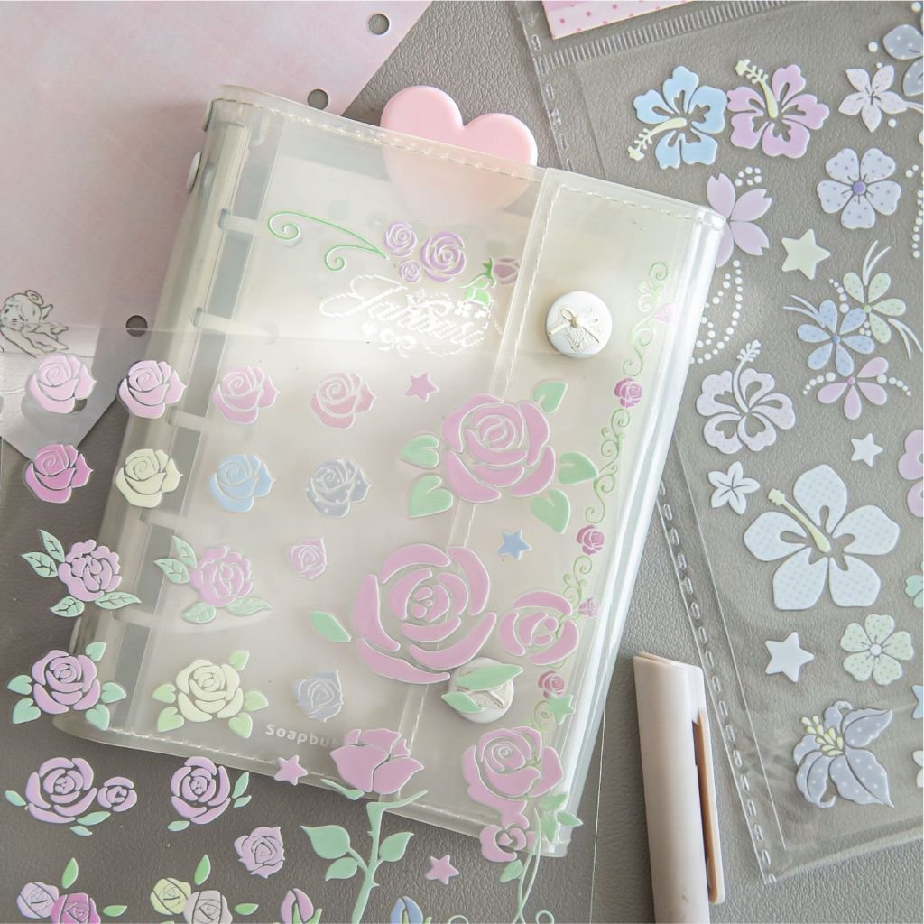 【Heartfelt Transfer】Crystal Transfer Decorative Stickers Aesthetic 3D Lace Art Stickers - Image 5