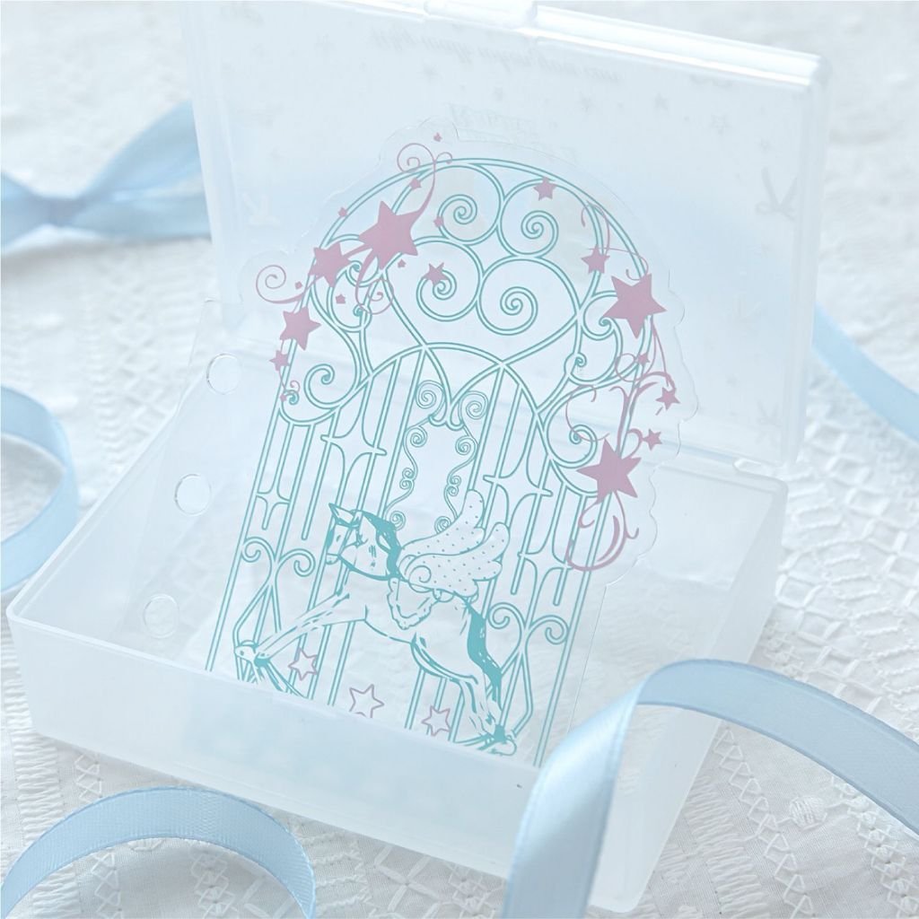 【Soft Floral Window】Acrylic White Ink Divider Page Notebook Divider Journal Divider Board M5/A7 Pocket Journal - Image 2