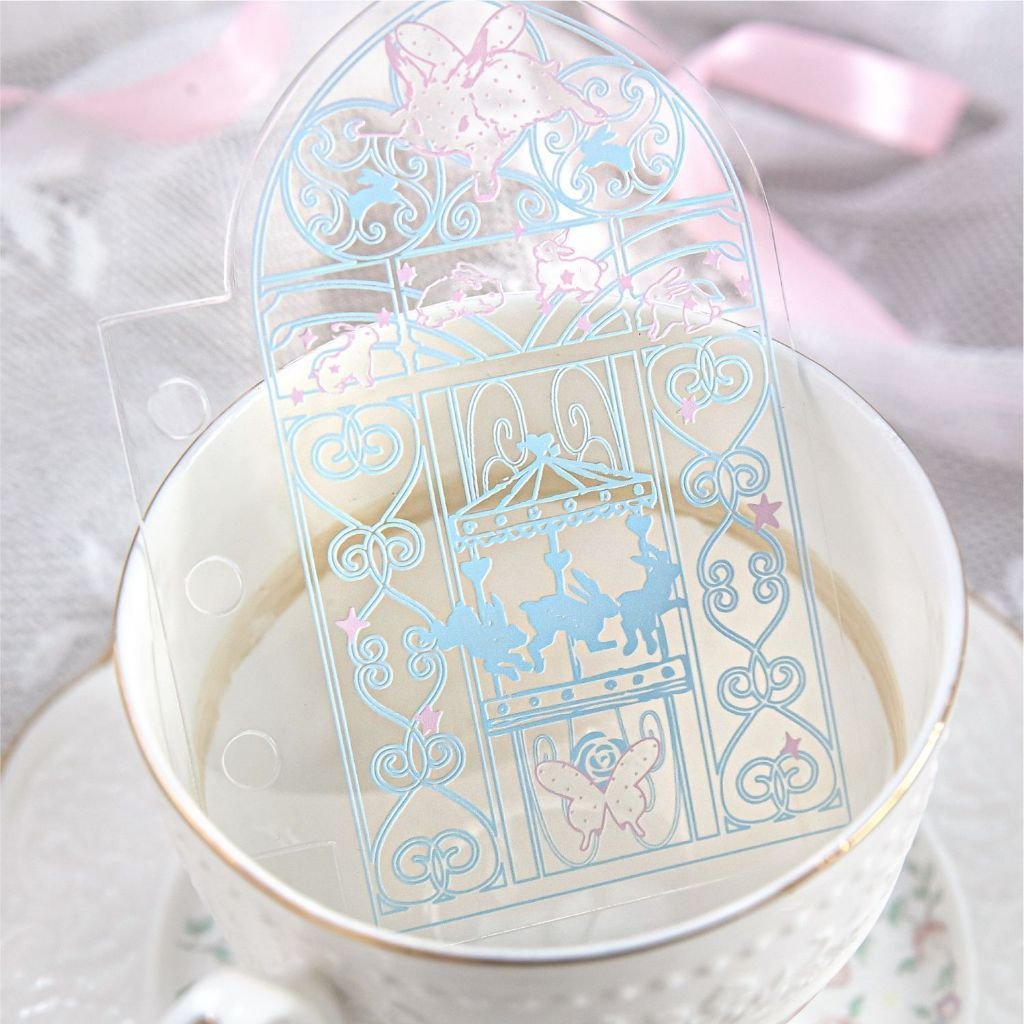 【Soft Floral Window】Acrylic White Ink Divider Page Notebook Divider Journal Divider Board M5/A7 Pocket Journal - Image 7