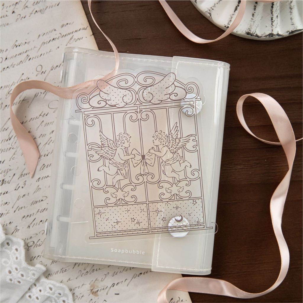 【Soft Floral Window】Acrylic White Ink Divider Page Notebook Divider Journal Divider Board M5/A7 Pocket Journal - Image 9