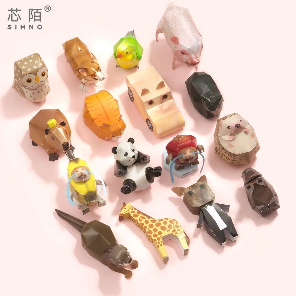 TikTok Cat Meme Desktop Paper Figures 3D Pop-Up Book Kids Creative Educational Immersive Stress Relief DIY Quiet Book Fun Origami Book