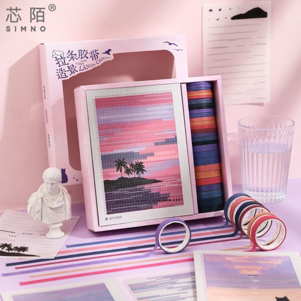 Memory Journey Post Office Pull-Strip Washi Tape Scenic Journal Supplies DIY Collage Materials Creative Stickers - Image 8
