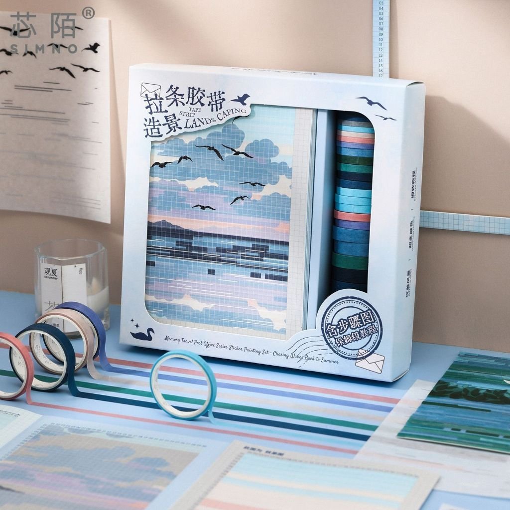 Memory Journey Post Office Pull-Strip Washi Tape Scenic Journal Supplies DIY Collage Materials Creative Stickers - Image 7