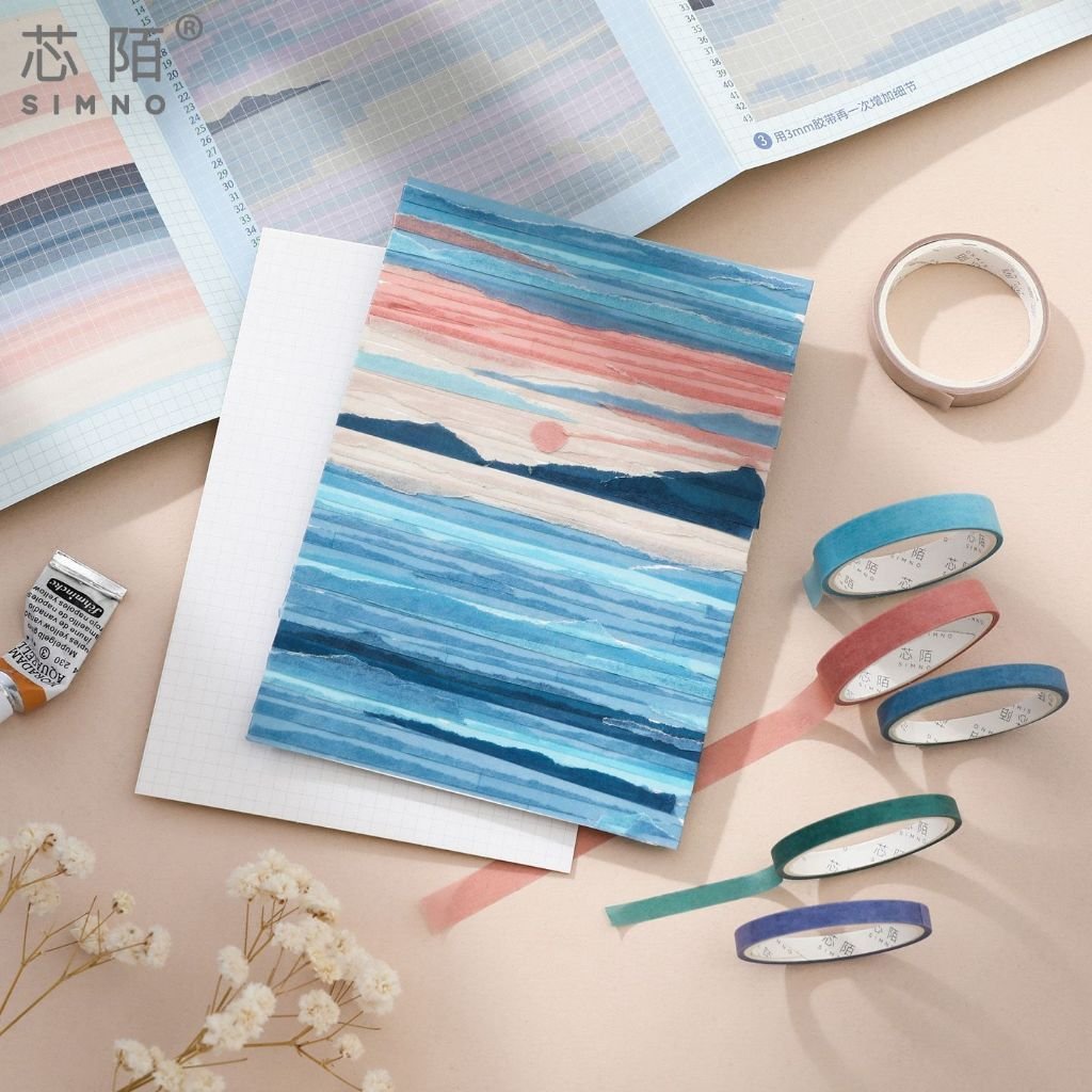 Memory Journey Post Office Pull-Strip Washi Tape Scenic Journal Supplies DIY Collage Materials Creative Stickers - Image 4