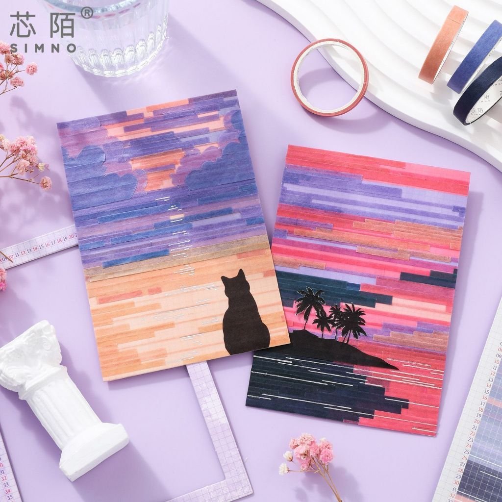 Memory Journey Post Office Pull-Strip Washi Tape Scenic Journal Supplies DIY Collage Materials Creative Stickers - Image 6