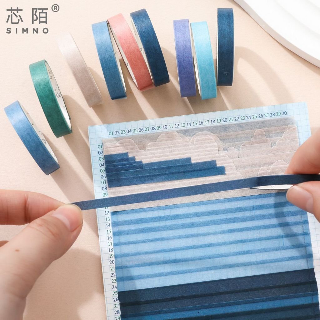 Memory Journey Post Office Pull-Strip Washi Tape Scenic Journal Supplies DIY Collage Materials Creative Stickers