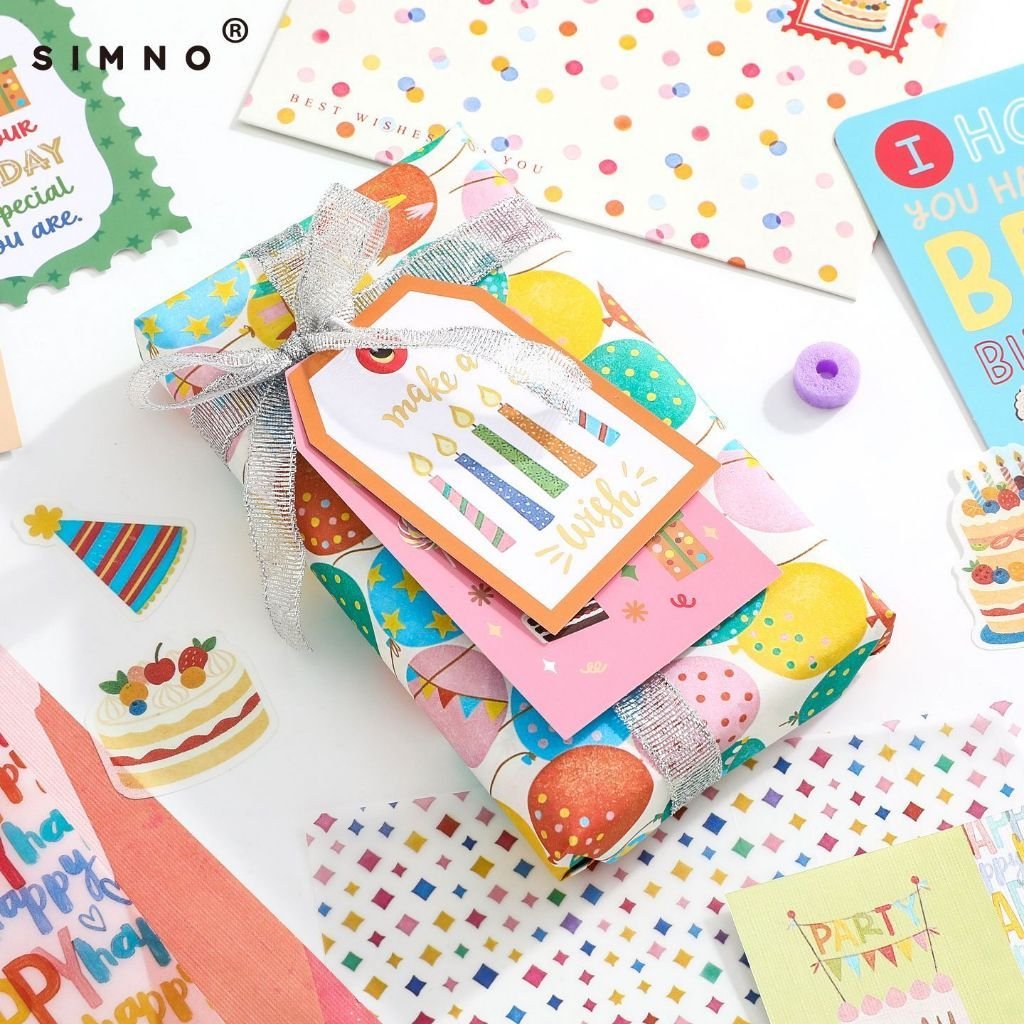 Birthday Party Craft Kit Cute Korean Style Instagram Journal Sticker Decoration Set - Image 5