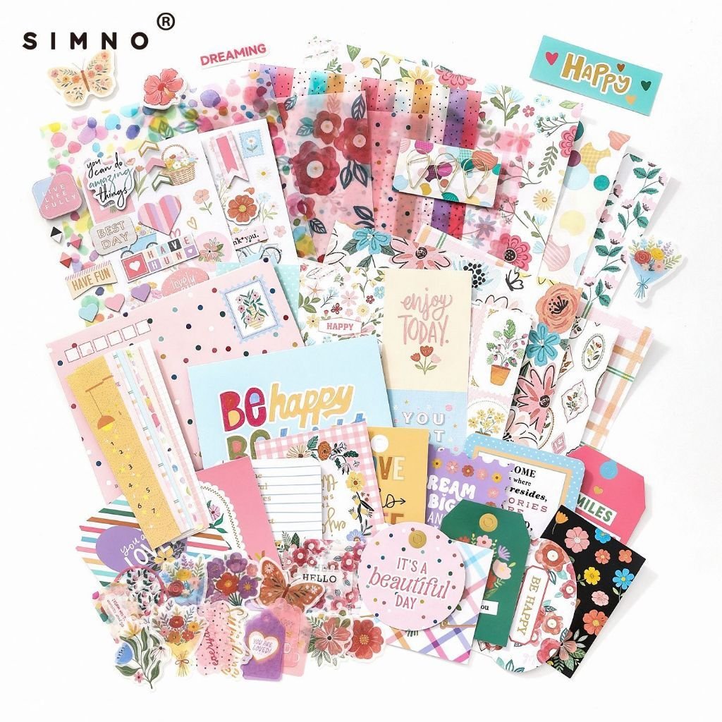 Birthday Party Craft Kit Cute Korean Style Instagram Journal Sticker Decoration Set - Image 4