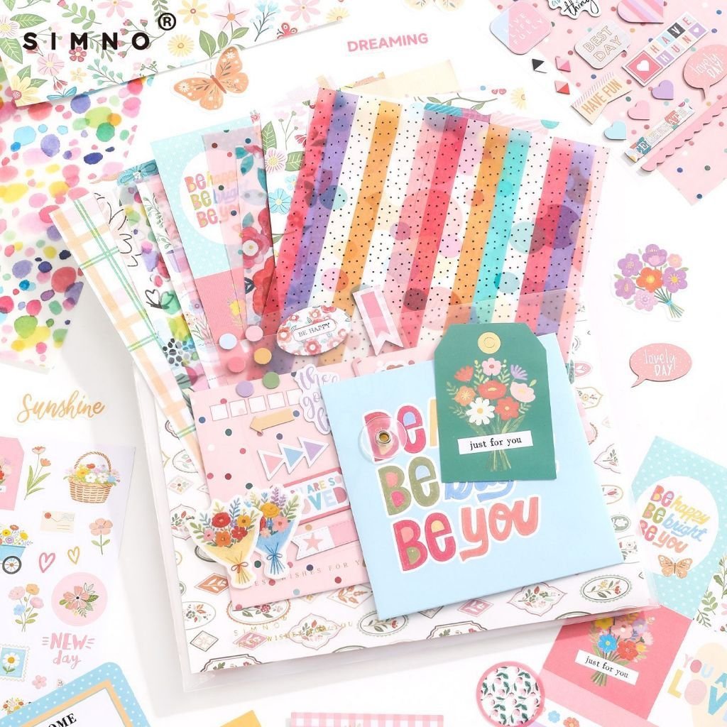 Birthday Party Craft Kit Cute Korean Style Instagram Journal Sticker Decoration Set - Image 8