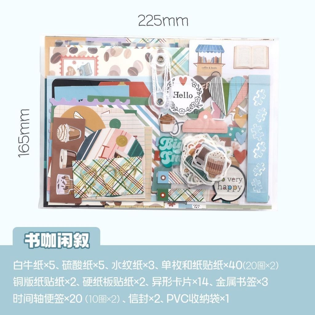 Birthday Party Craft Kit Cute Korean Style Instagram Journal Sticker Decoration Set - Image 10