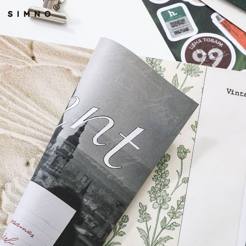 Vesper Nostalgic Moments Scrapbook Paper Book Vintage Retro Journal DIY Decorative Background Paper Sticker Book - Image 5