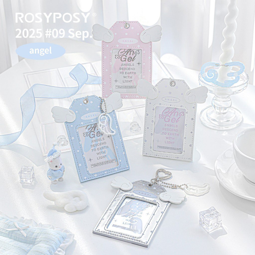 Angel Card Holder & Badge Holder Protective Case ID Card Sleeve Kawaii INS Style Fan Gift