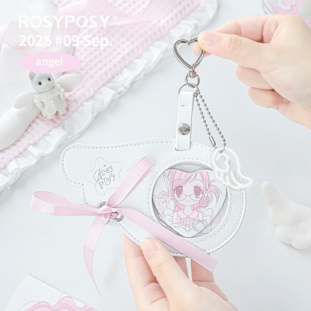 Angel Card Holder & Badge Holder Protective Case ID Card Sleeve Kawaii INS Style Fan Gift - Image 3