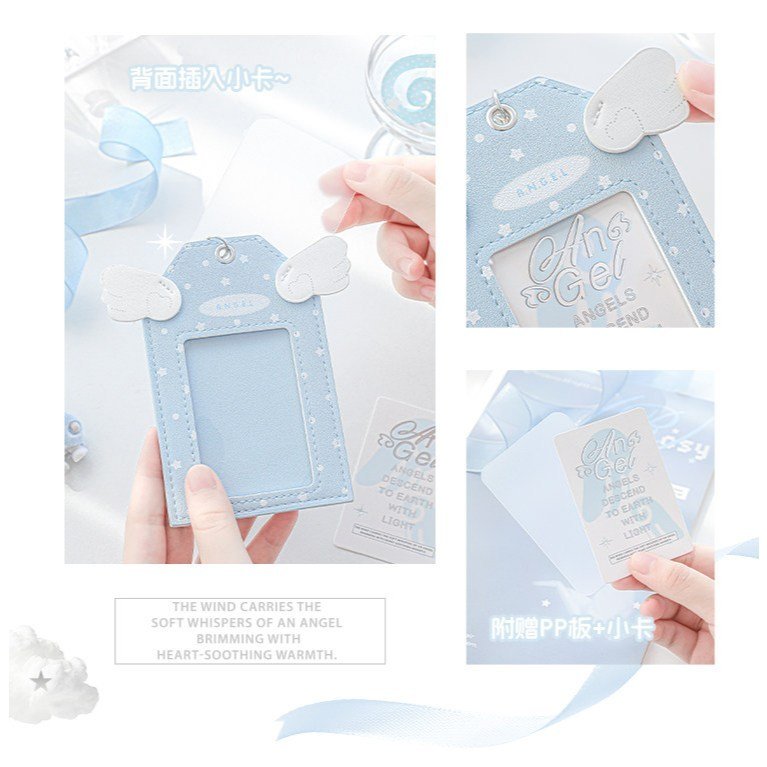 Angel Card Holder & Badge Holder Protective Case ID Card Sleeve Kawaii INS Style Fan Gift - Image 7