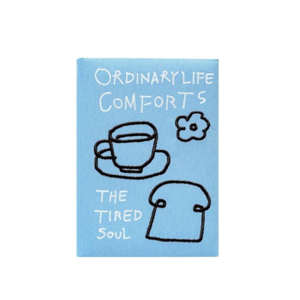 A6 Embroidered Fabric Notebook 3-in-1 Inner Pages Journal Diary Cute Minimalist Lined Blank Notebook - Image 9