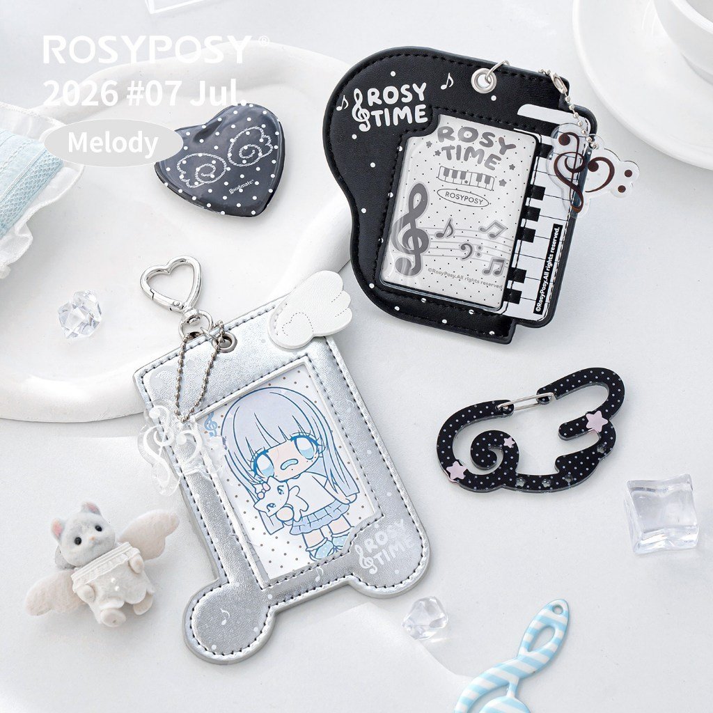 Piano Note Leather Photocard Holder Card Case ID Card Holder K-Style INS Aesthetic Fan Card & Photo Storage - Image 2