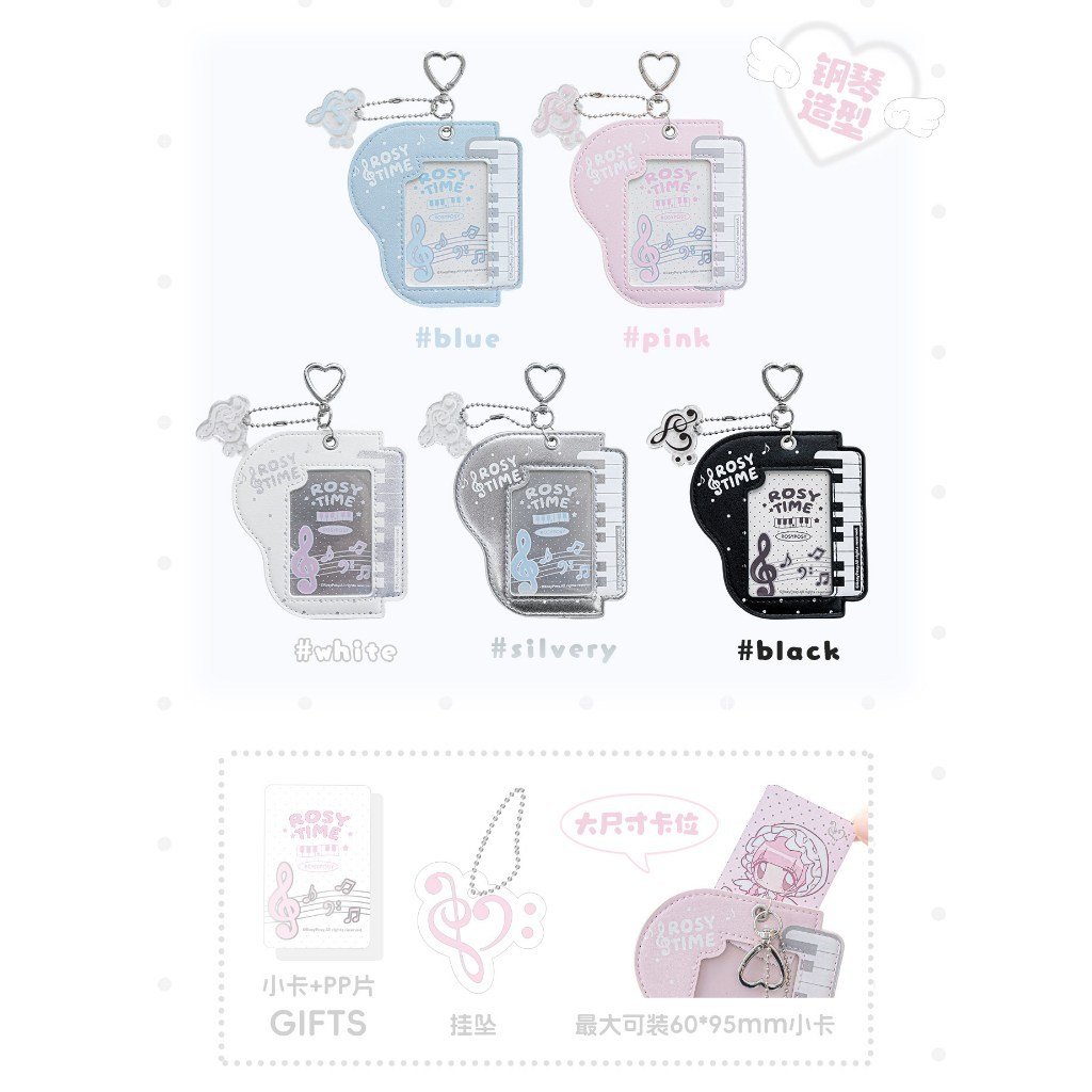Piano Note Leather Photocard Holder Card Case ID Card Holder K-Style INS Aesthetic Fan Card & Photo Storage - Image 6