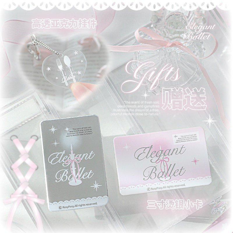Ballet-Style Leather Card Holder | Student ID / Meal Card / Access Card Case | Photocard Holder | Kawaii Bag Charm for Backpack - Image 5