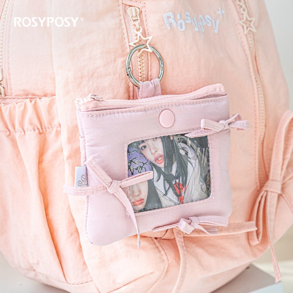 2-in-1 Card Holder Coin Purse Ballet Bow Padded Photocard Holder INS Aesthetic ID Card Case Student Card Holder Photo Storage Bag Charm - Image 3