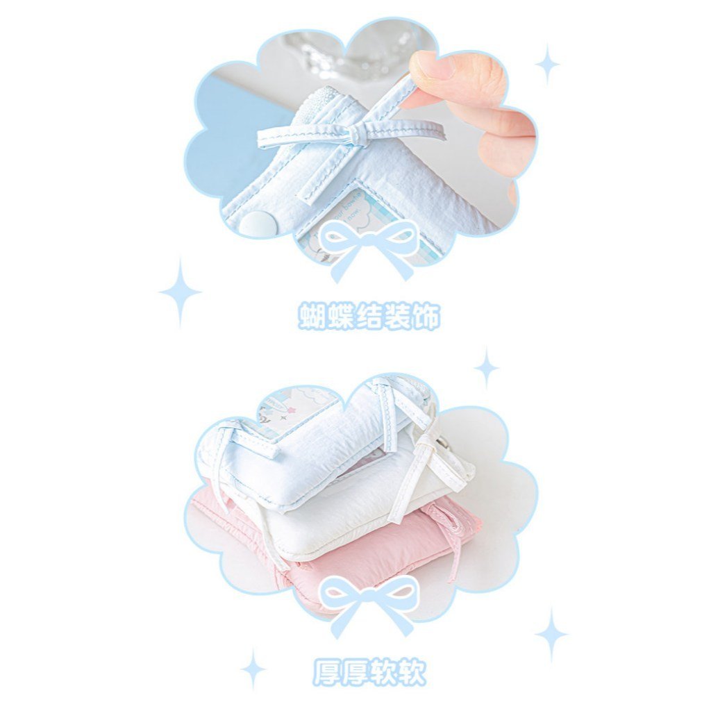 2-in-1 Card Holder Coin Purse Ballet Bow Padded Photocard Holder INS Aesthetic ID Card Case Student Card Holder Photo Storage Bag Charm - Image 5